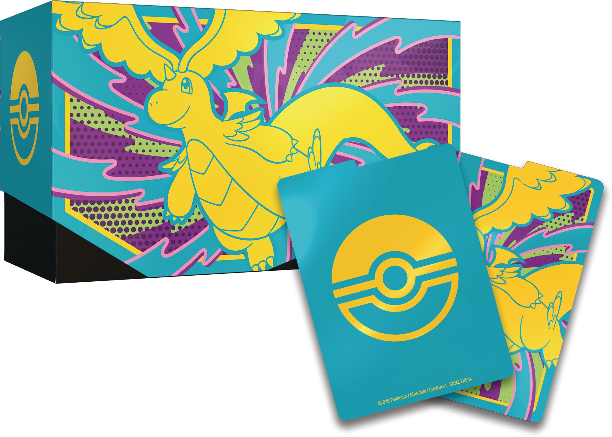 Pokémon-Sammelkartenspiel: Top-Trainer-Box Mega-Entwicklung – Erhabene Helden (1 Vollbild-Promokarte, 9 Boosterpacks & Premium-Zubehör)