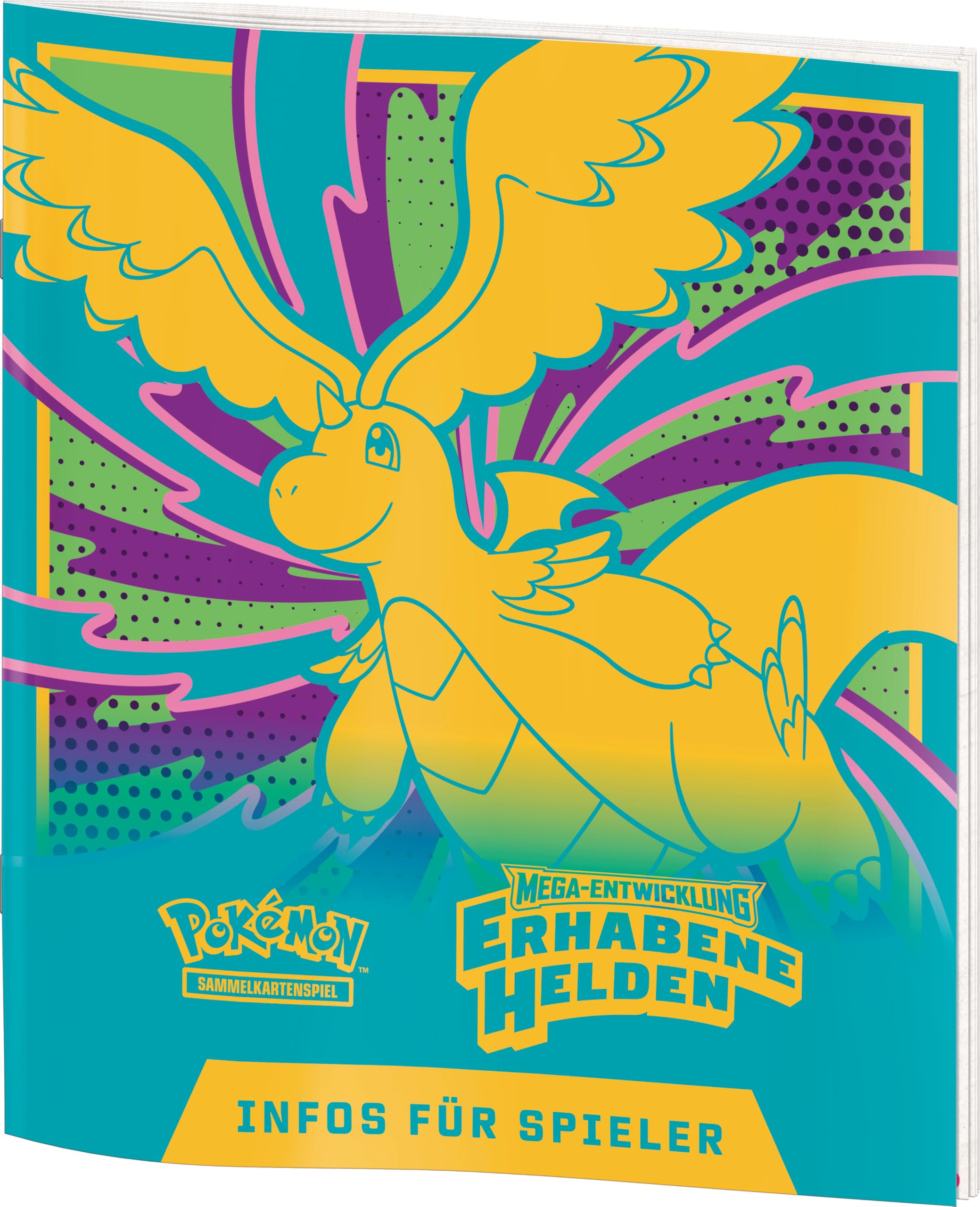 Pokémon-Sammelkartenspiel: Top-Trainer-Box Mega-Entwicklung – Erhabene Helden (1 Vollbild-Promokarte, 9 Boosterpacks & Premium-Zubehör)